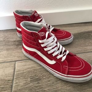 Red Vans Sk8-Hi